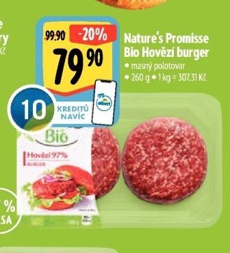 Nature's Promise Bio Hovězí burger