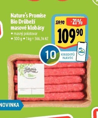 Nature's Promise Bio Drůbeží masové klobásy