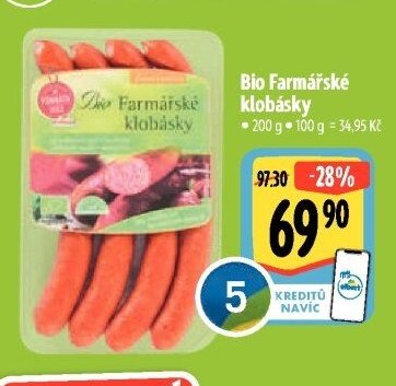 Bio Farmářské klobásky