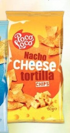 Tortilla chips (Poco Loco Nacho Cheese)