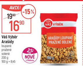 Arašídy pražené Váš Výběr