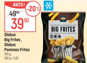 Hranolky mražené Big Frites Globus