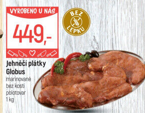 Jehněčí plátky marinované Globus