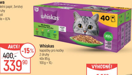 Kapsičky pro kočky Whiskas