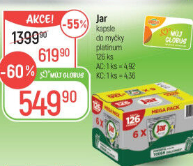 Kapsle do myčky Platinum Jar
