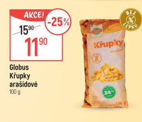 Křupky arašídové Globus