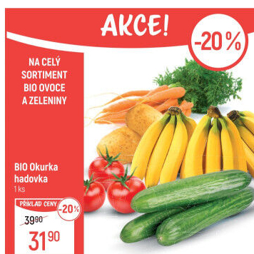 Okurka salátová - hadovka bio