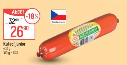 Salám Kuřecí junior Vodňanské kuře