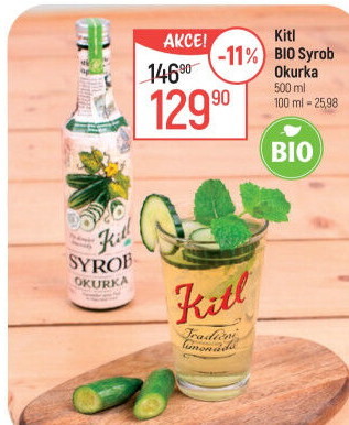 Sirup bio Kitl Syrob