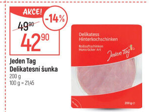 Šunka delikatesní Jeden Tag