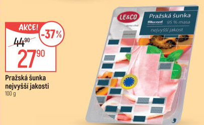 Šunka pražská nejvyšší jakosti LE&