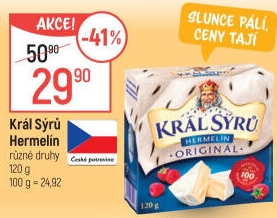 Sýr Hermelín Král sýrů