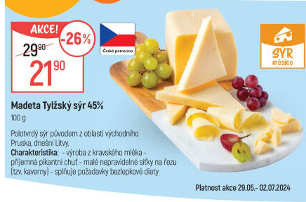 Sýr tylžský Sýrařův výběr Madeta