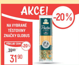 Těstoviny semolinové Globus