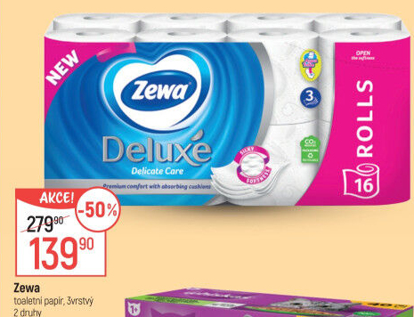 Toaletní papír 3vrstvý Deluxe Zewa