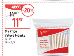 Vatové tyčinky My Price