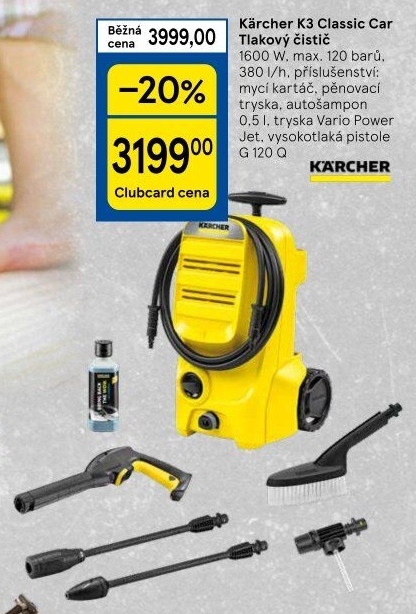 Vysokotlaký čistič K3 Kärcher - Tesco akcniletaky.com