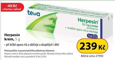 Krém na opary Herpesin