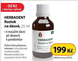 Roztok na dásně Herbadent