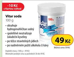 Soda prášková proti pálení žáhy Vitar