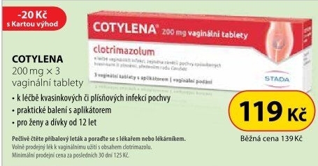 Tablety vaginální Cotylena