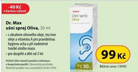 Ušní sprej Oliva Dr. Max