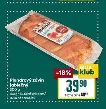 Plundrový závin jablečný