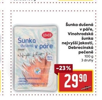 Šunka dušená v páře, Vinohradská šunka nejvyšší jakosti, Debrecínská pečeně