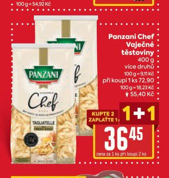Panzani Chef Vaječné těstoviny