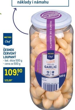 Česnek loupaný Metro Chef