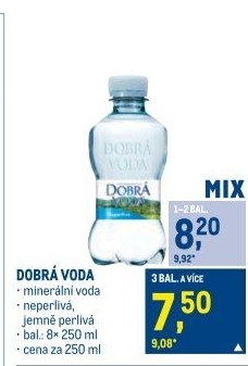 Přírodní voda Dobrá voda