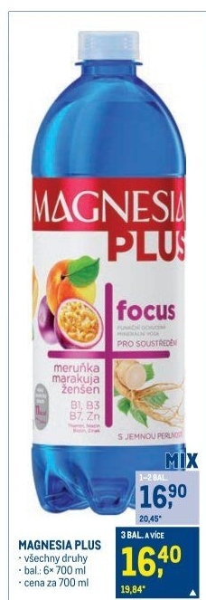 Voda ochucená plus Magnesia