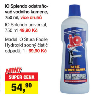 Odstraňovač vodního kamene IO Splendo