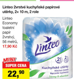 Utěrky kuchyňské 2vrstvé Linteo