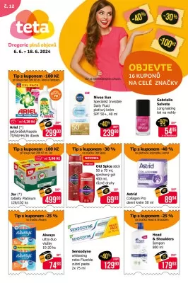 akční leták Teta drogerie 6.6.2024-18.6.2024