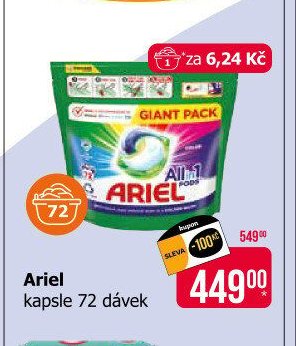 Ariel kapsle 72 dávek