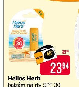 Helios Herb balzám na rty SPF 30