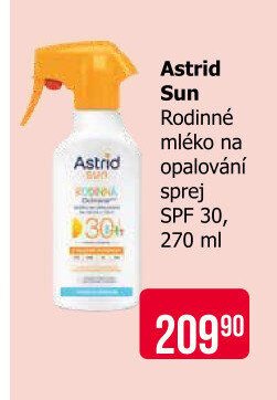 Astrid Sun Rodinné mléko na opalování sprej SPF 30, 270 ml