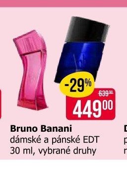 Bruno Banani dámské a pánské EDT 30 ml, vybrané druhy