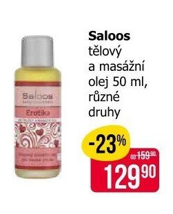 Saloos tělový a masážní olej 50 ml, různé druhy
