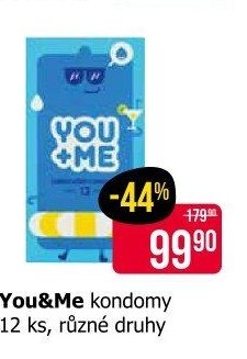 You&Me kondomy 12 ks, různé druhy