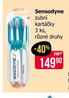 Sensodyne zubní kartáčky 3 ks