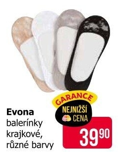 Dámské ponožky do balerín Evona