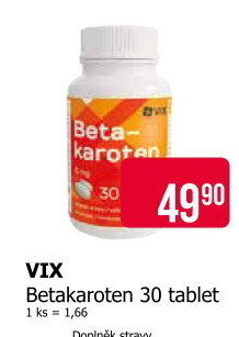 Doplněk stravy Betakaroten VIX