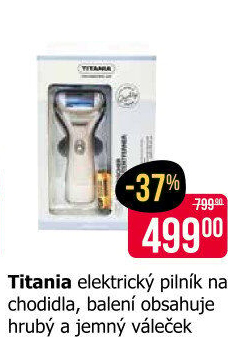 Elektrický pilník na chodidla Titania