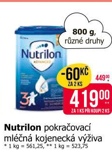 Kojenecká výživa Nutrilon