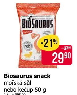 Křupky kukuřičné bez lepku Biosaurus