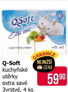 Kuchyňské utěrky 3vrstvé Q-Soft