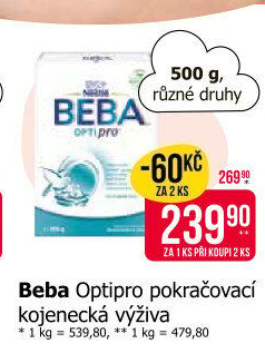 Mléčná výživa Beba Optipro Nestlé