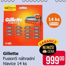 Náhradní hlavice pánské Gillette Fusion